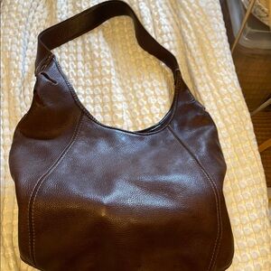 Lucky Brand Brown Leather Hobo Bag